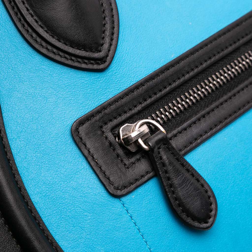 Celine Micro Tricolor Leather Luggage Tote - Image 11