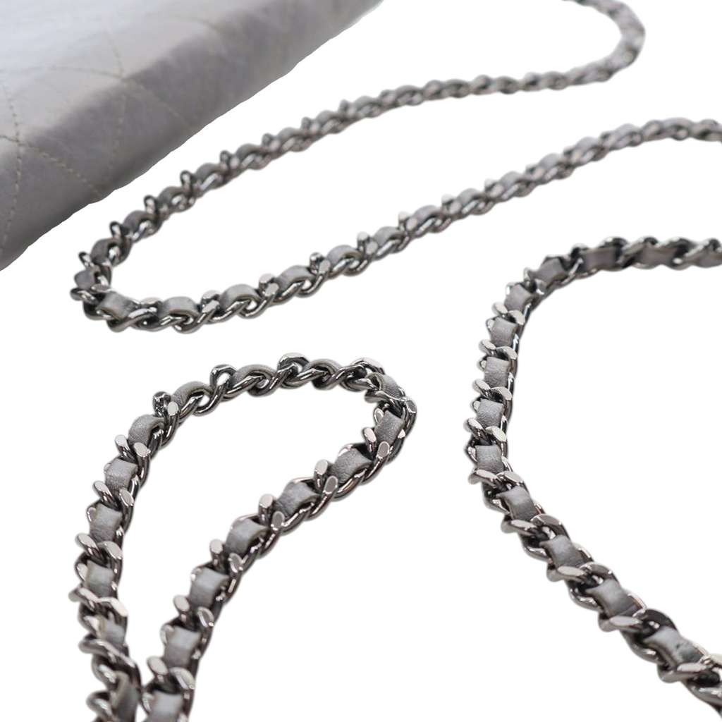 Chanel CC Quilted Aged Calfskin Wallet On Chain - Image 12