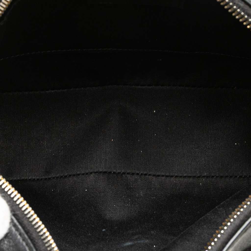 Saint Laurent Quilted Leather Monogram Lou Camera Bag - 4