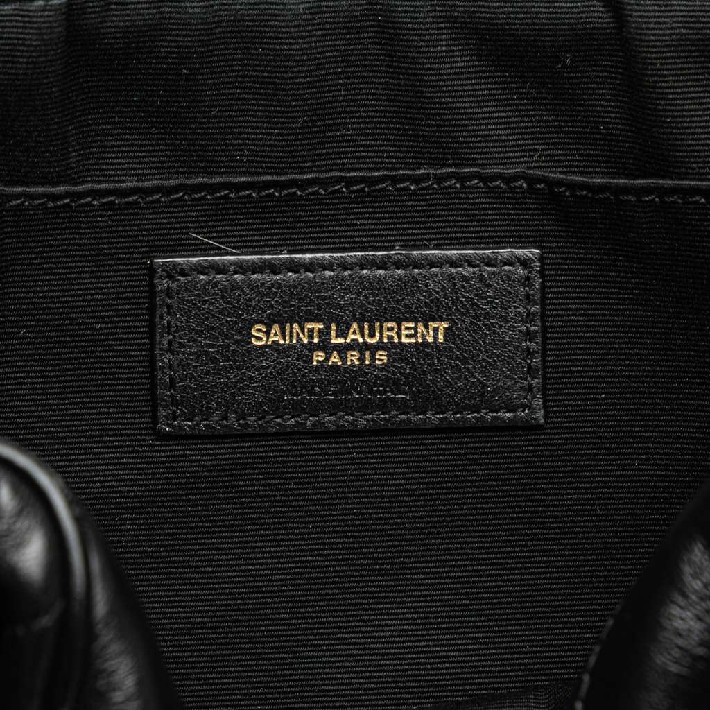 Saint Laurent Quilted Leather Monogram Lou Camera Bag - Side view