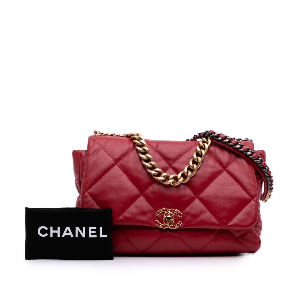Chanel Maxi Lambskin 19 Flap - Image 13