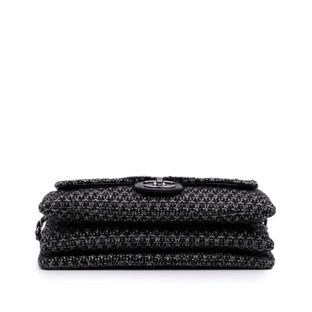 Chanel Large Tweed and Sequin Icons 3 Accordion Flap - 3