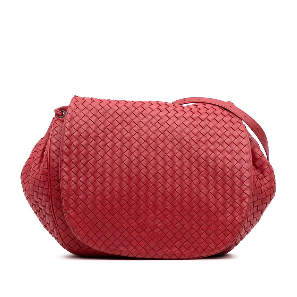Bottega Veneta Nappa Intrecciato Flap Crossbody