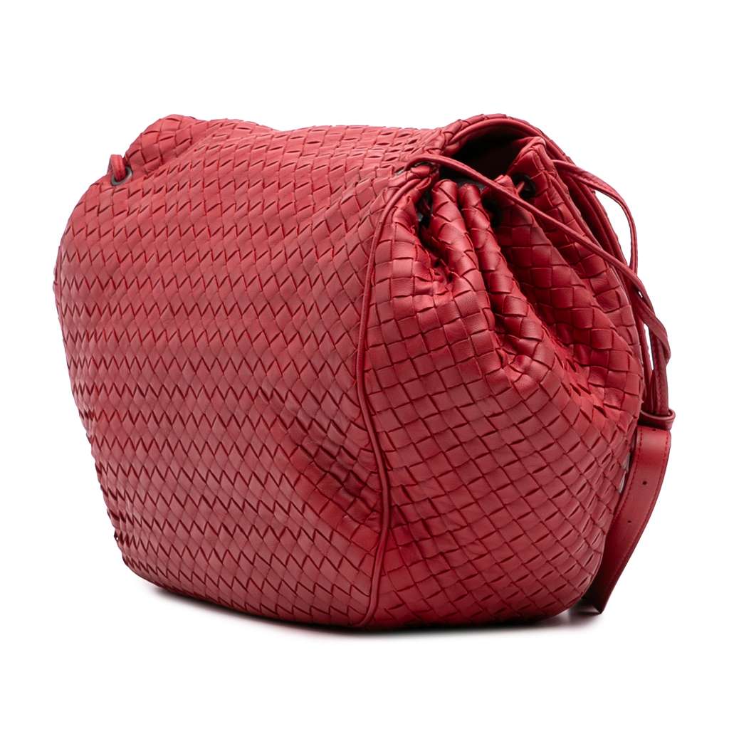Bottega Veneta Nappa Intrecciato Flap Crossbody - Back view