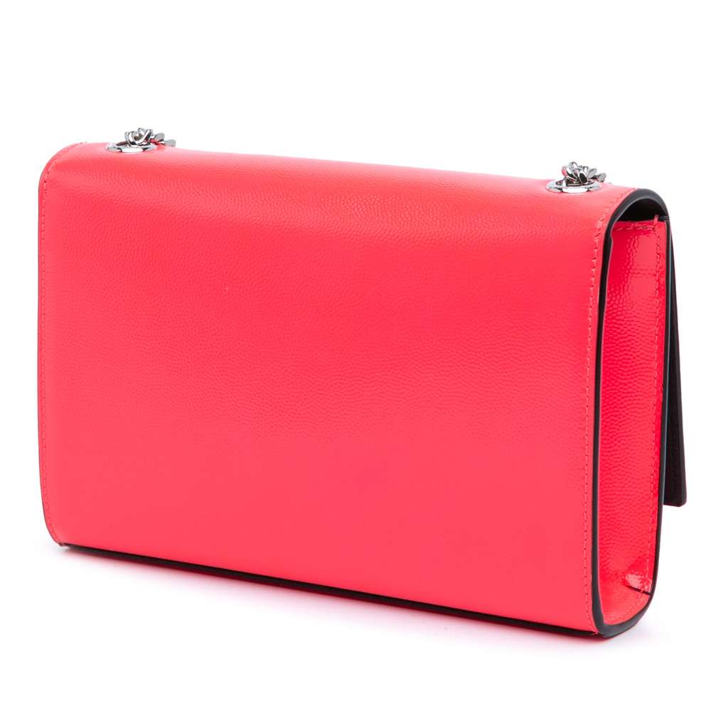 Saint Laurent Small Patent Grain de Poudre Monogram Kate Crossbody - 2