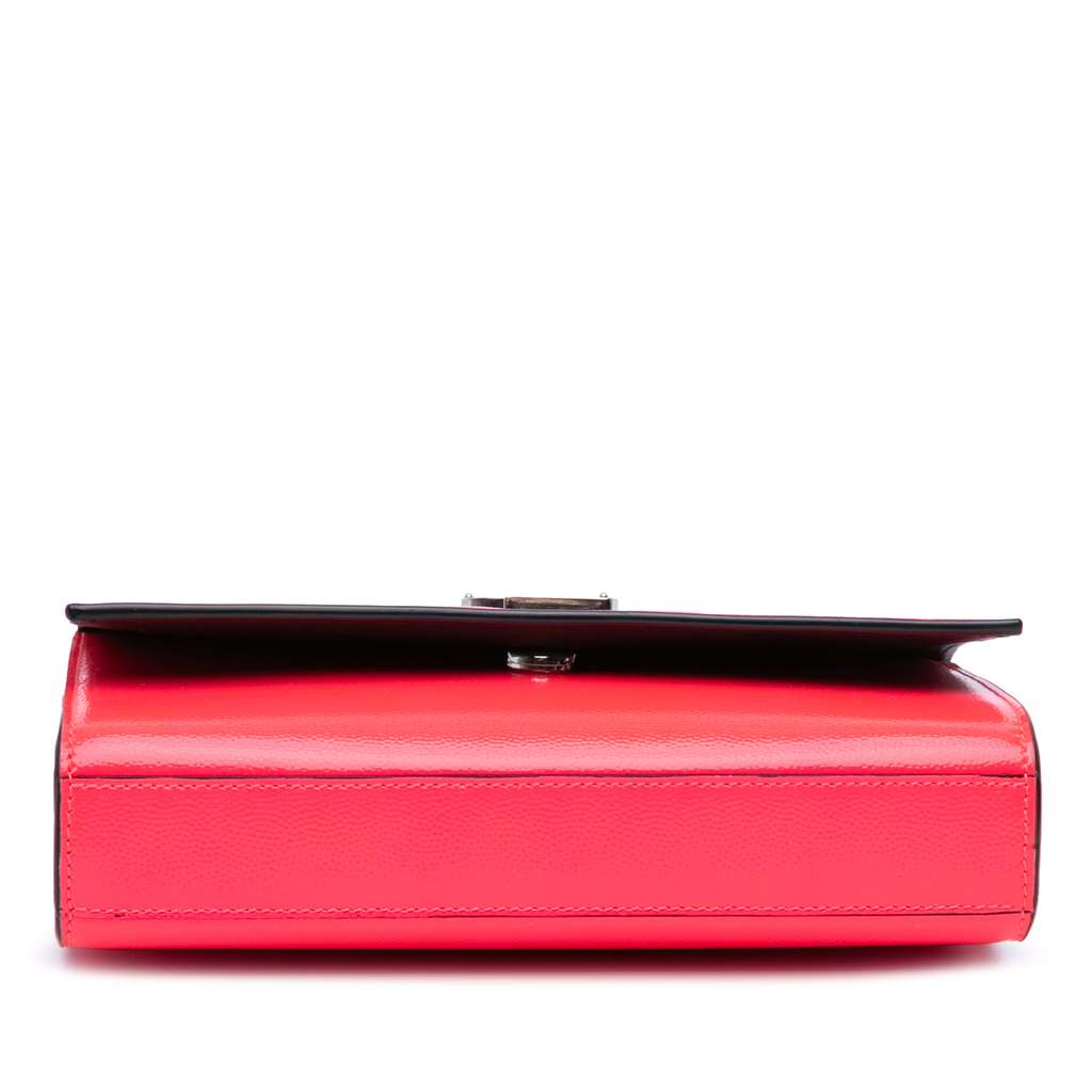 Saint Laurent Small Patent Grain de Poudre Monogram Kate Crossbody - 3