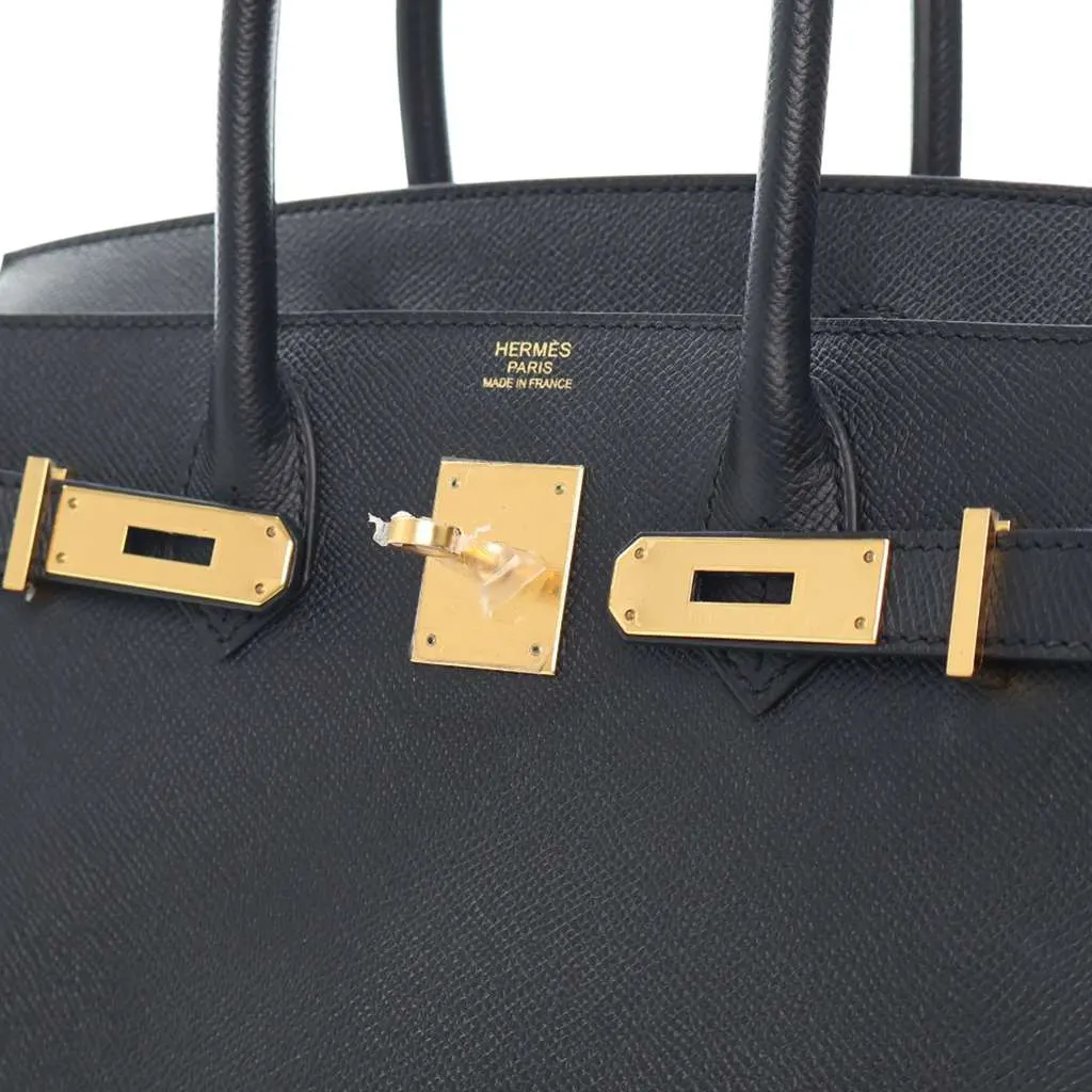 Hermès Epsom Birkin Retourne 30 Black Leather Very good - Box View