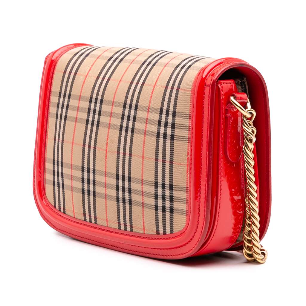 Burberry Haymarket Check Canvas 1983 Link Flap - Back view