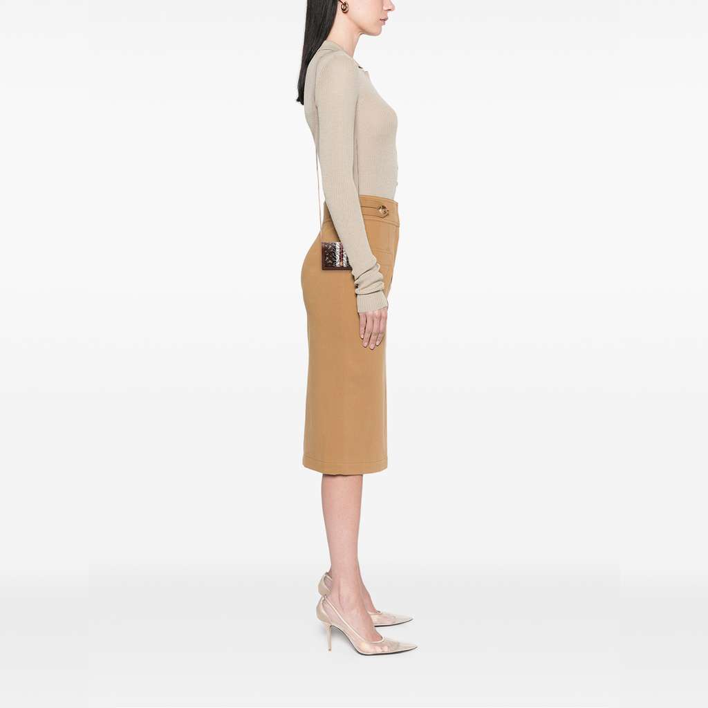 Burberry Monogram Stripe E-Canvas Jessie TB Wallet On Chain - Image 13