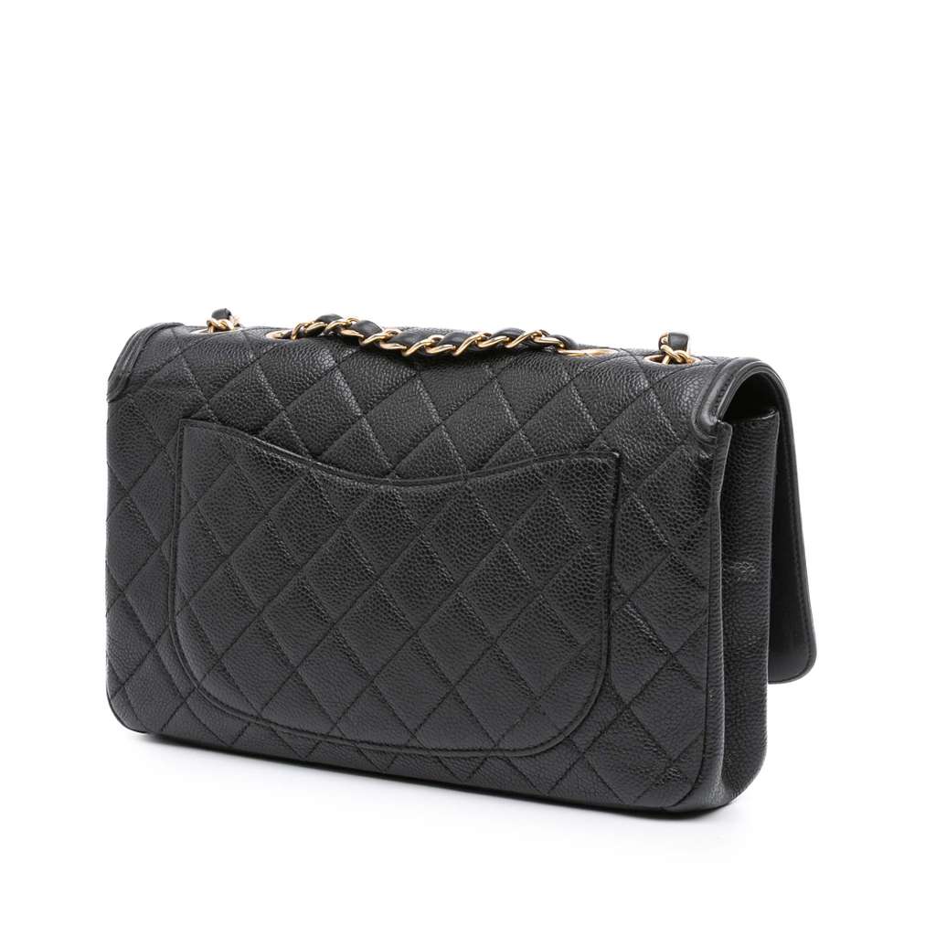 Chanel Medium Caviar CC Filigree Flap - Back view