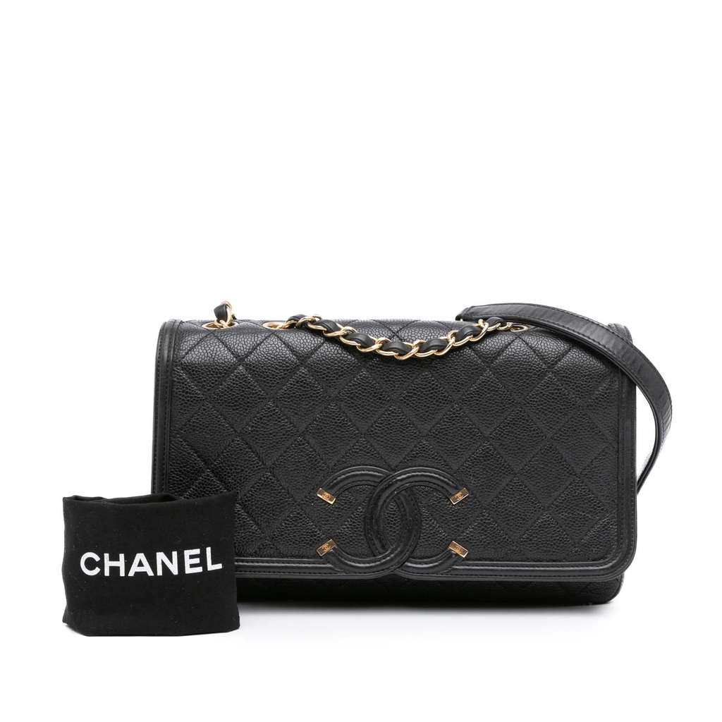 Chanel Medium Caviar CC Filigree Flap - Image 14