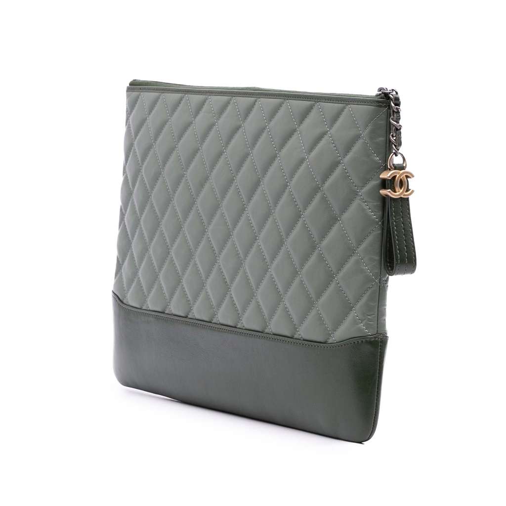 Chanel Large Aged Calfskin Gabrielle O Case Clutch - 2