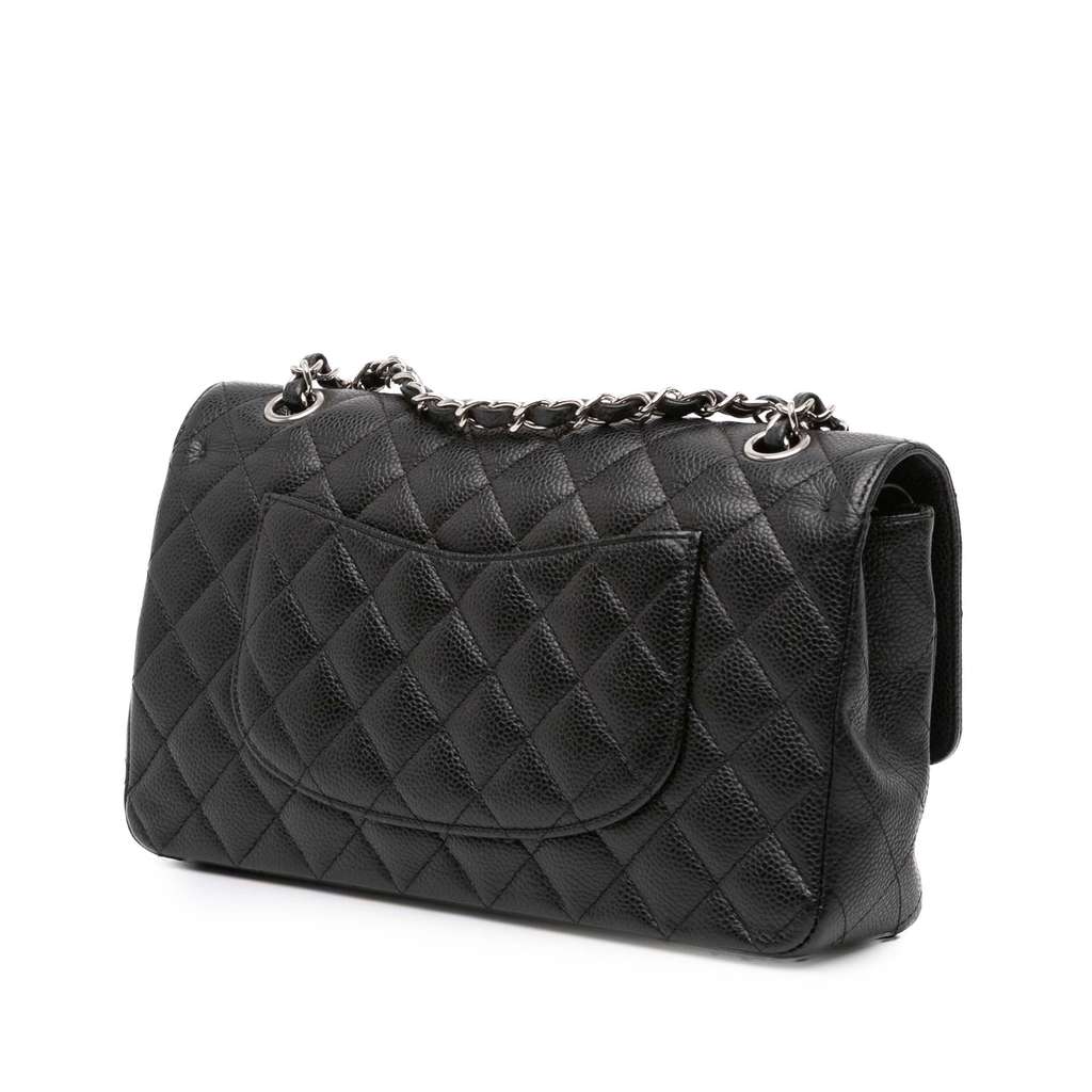 Chanel Medium Classic Caviar Double Flap - Back view