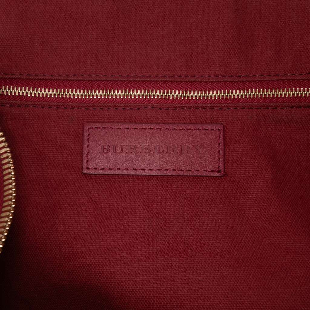 Burberry Medium Haymarket Check Coated Canvas Salisbury Tote - Side view