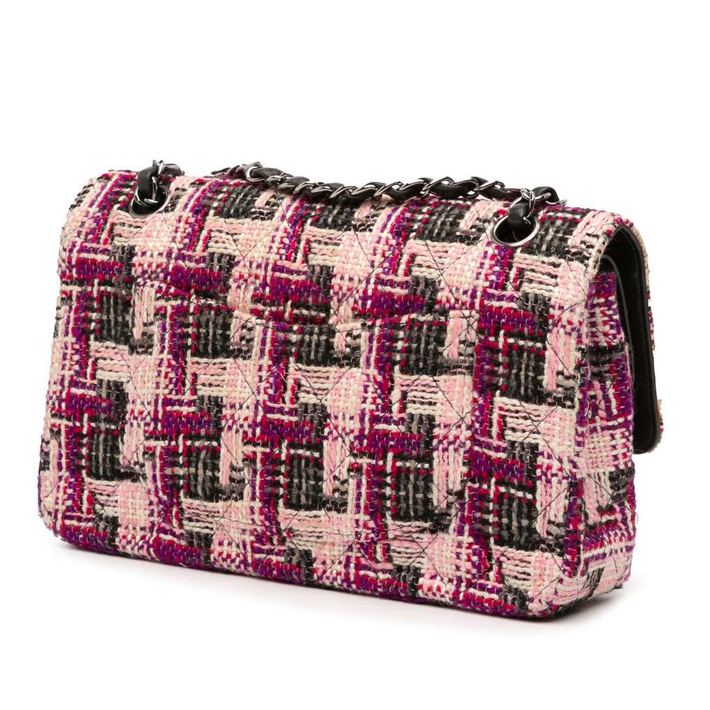 Chanel Medium Classic Tweed Double Flap - 2