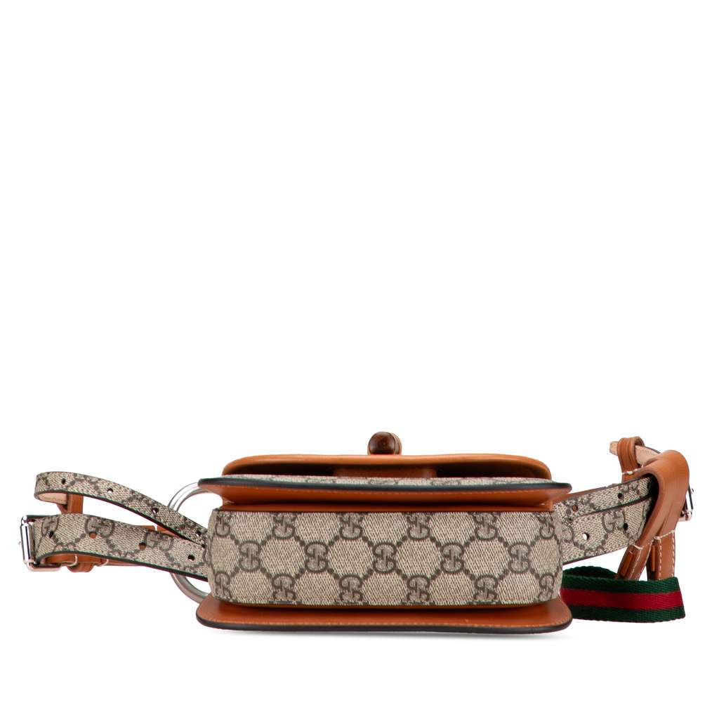 Gucci Mini GG Supreme Web Bamboo 1947 Belt Bag - Image 6