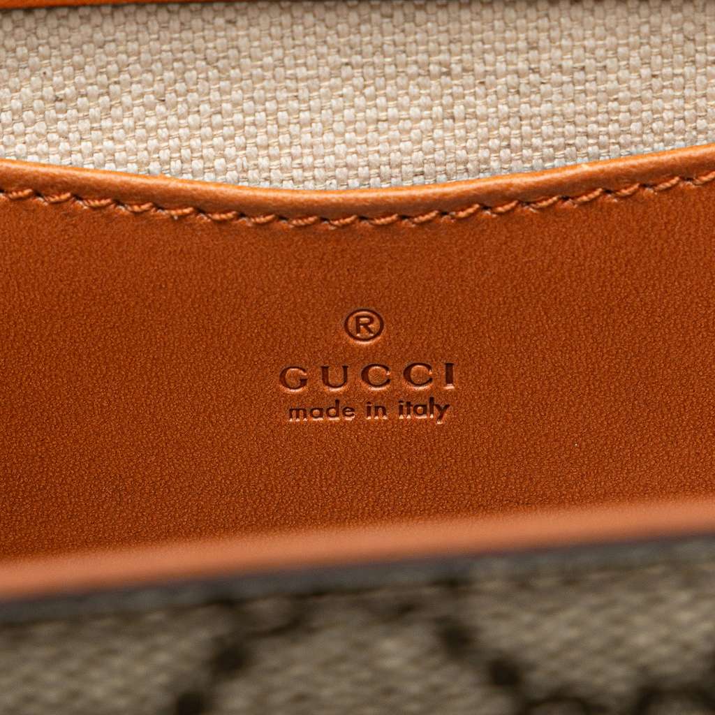 Gucci Mini GG Supreme Web Bamboo 1947 Belt Bag - Side view