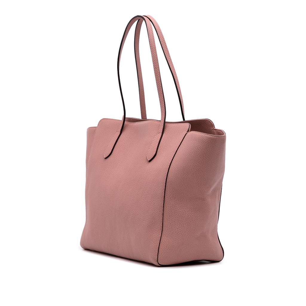 Gucci Medium Leather Swing Tote - Back view