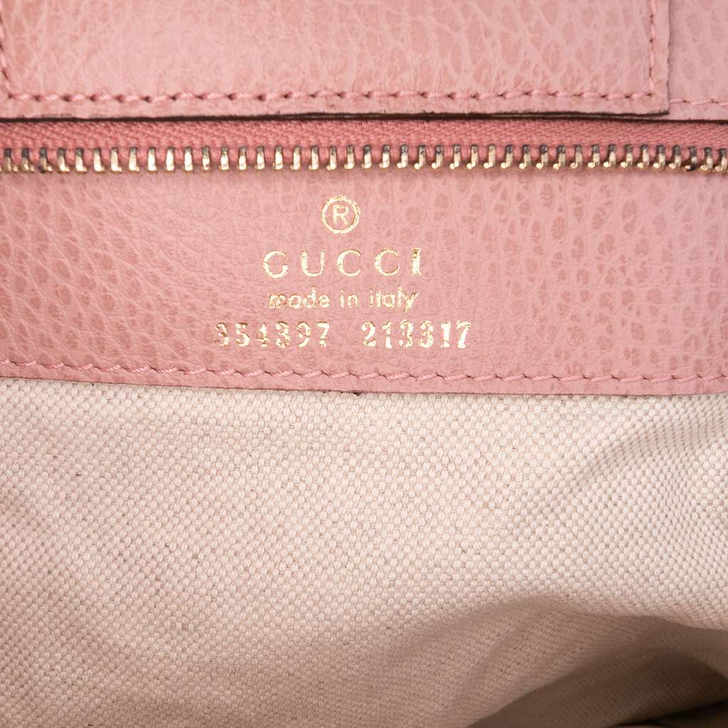 Gucci Medium Leather Swing Tote - Side view