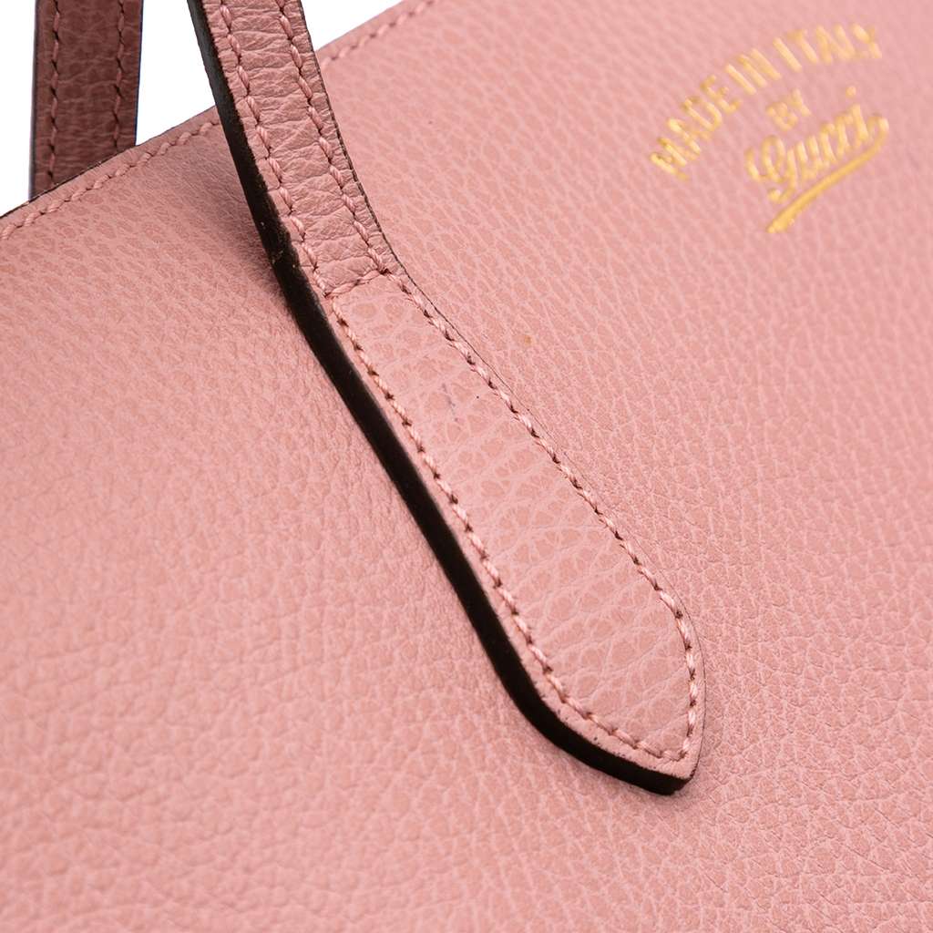 Gucci Medium Leather Swing Tote - Image 10