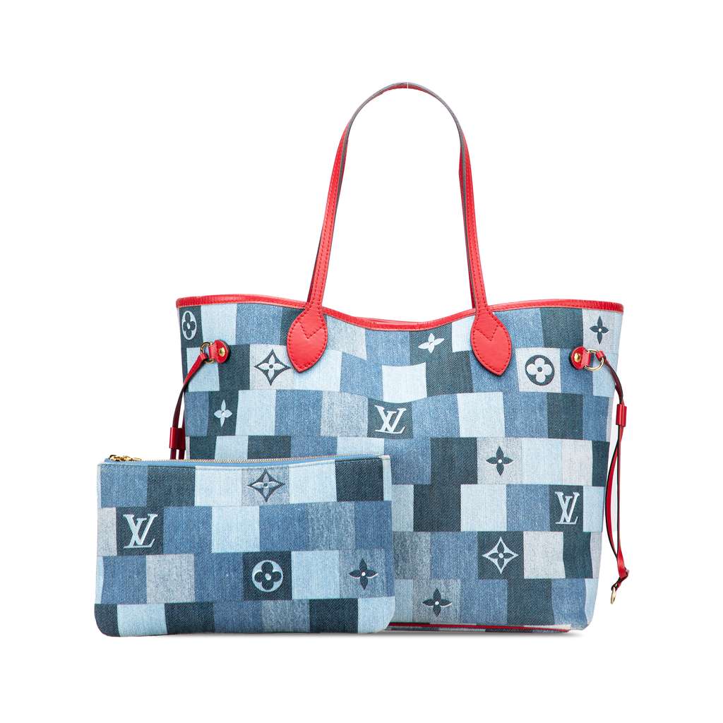 Louis Vuitton Monogram Denim Patchwork Neverfull MM - Image 13