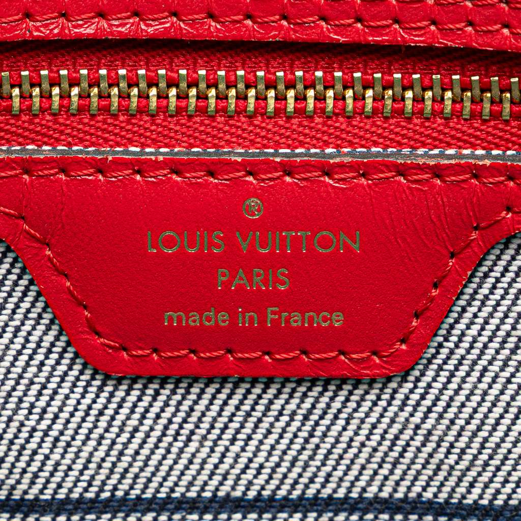Louis Vuitton Monogram Denim Patchwork Neverfull MM - Detail 1