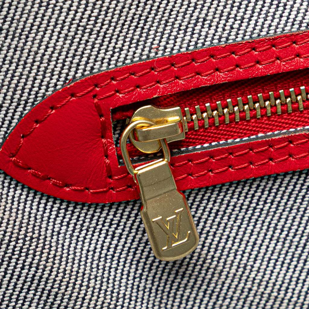 Louis Vuitton Monogram Denim Patchwork Neverfull MM - Image 10