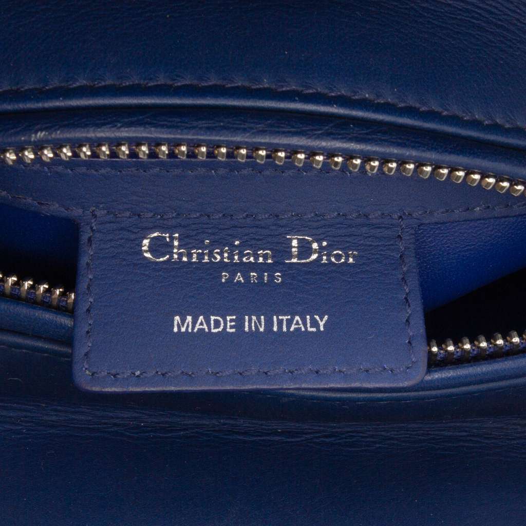 Dior Medium Ultra Matte Calfskin Embossed Cannage Lady Dior - 5