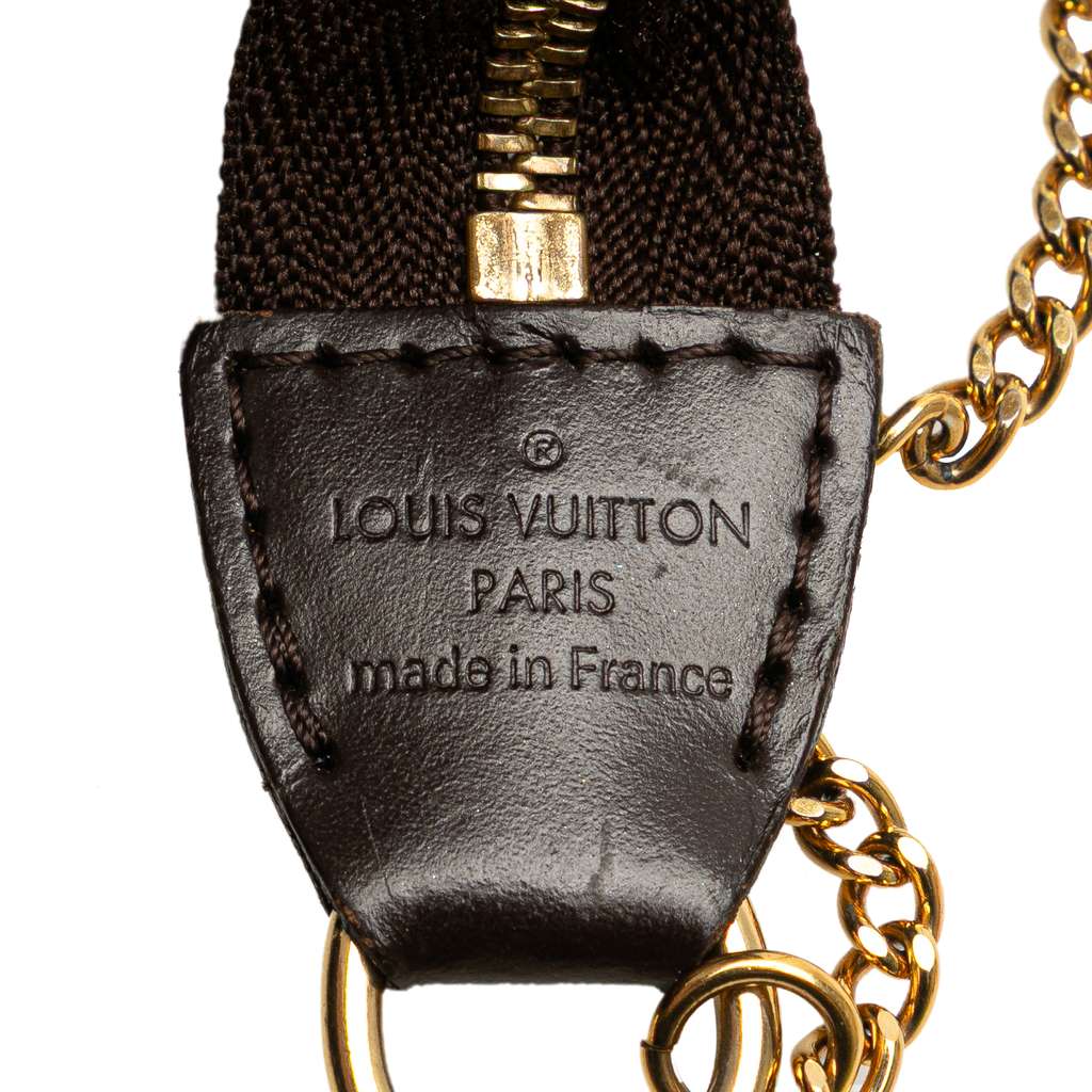 Louis Vuitton Damier Ebene Mini Pochette Accessoires - Side view