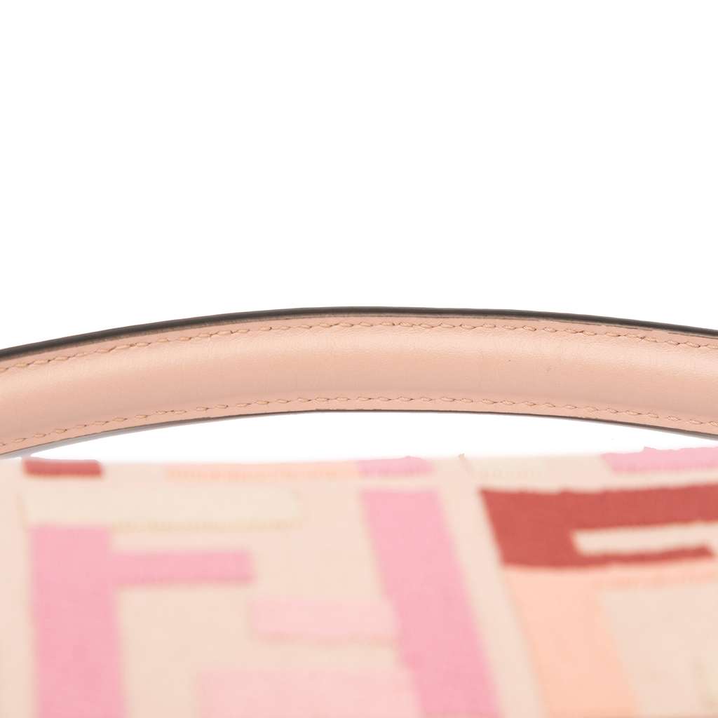 Fendi Zucca Embroidered Canvas Baguette Satchel - Image 12