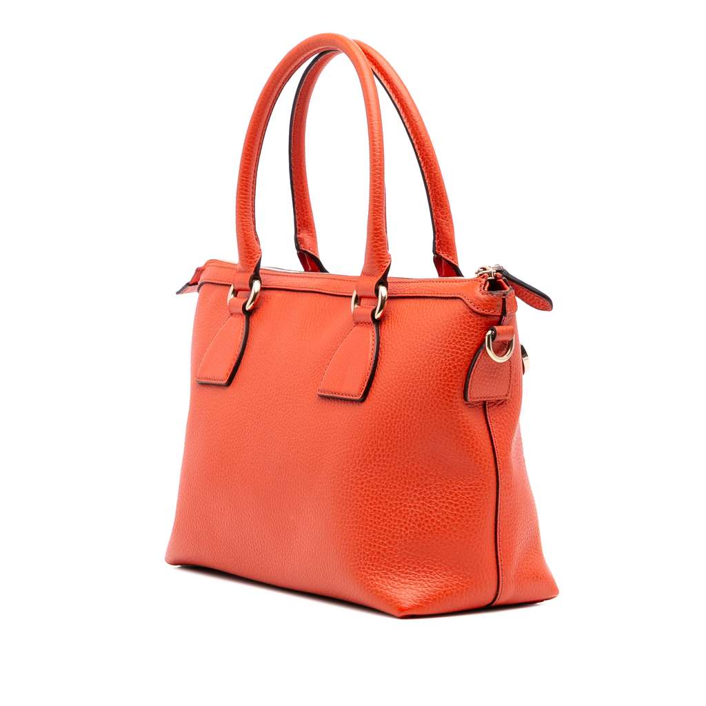 Gucci Dollar Calfskin GG Charm Satchel - 2