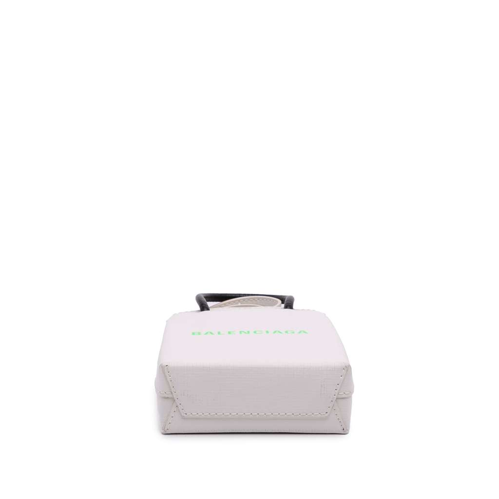 Balenciaga Mini Calfskin Logo Shopping Phone Holder - Image 6