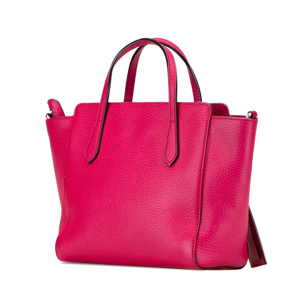 Gucci Mini Leather Swing Satchel - Back view