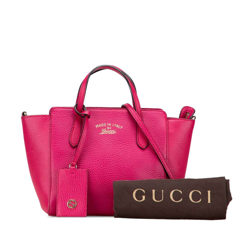 Gucci Mini Leather Swing Satchel - Image 12