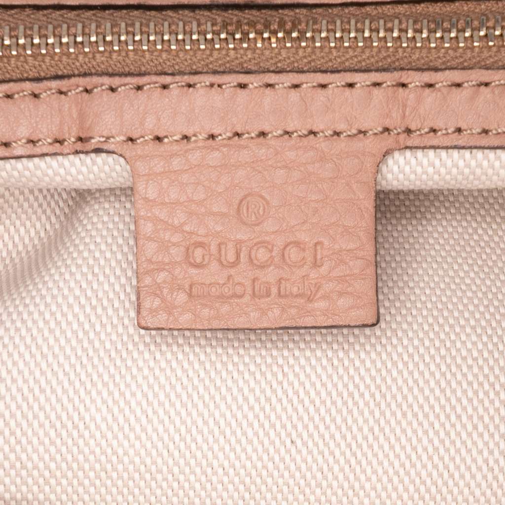 Gucci Medium Leather Bella Tote - Side view