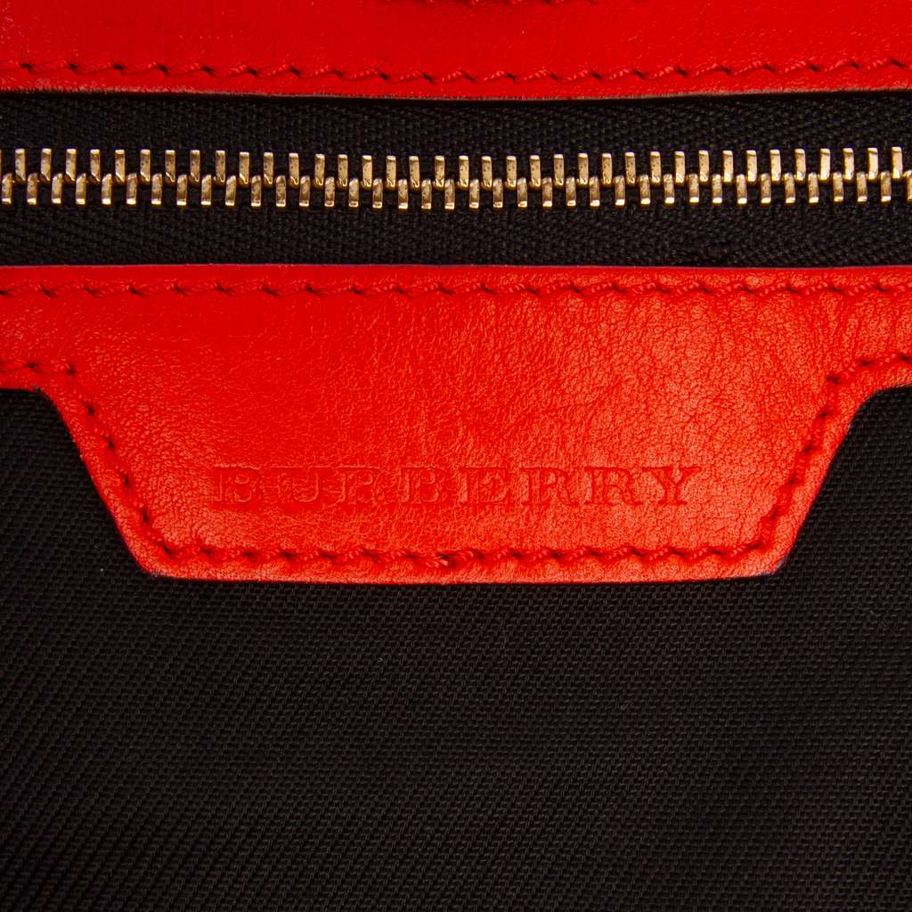 Burberry Small Haymarket Check Canvas and Leather Canterbury Tote - Side view