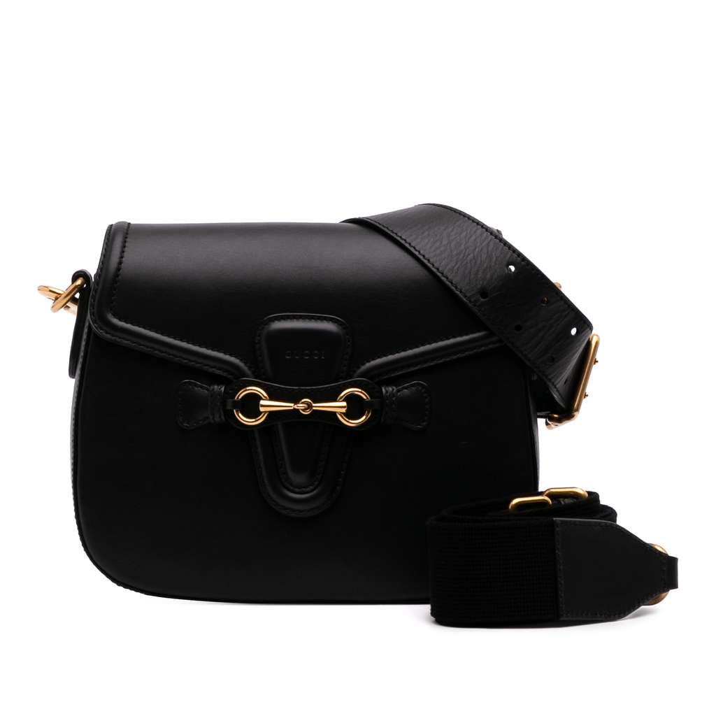Gucci Medium Leather Lady Web Crossbody - Image 14