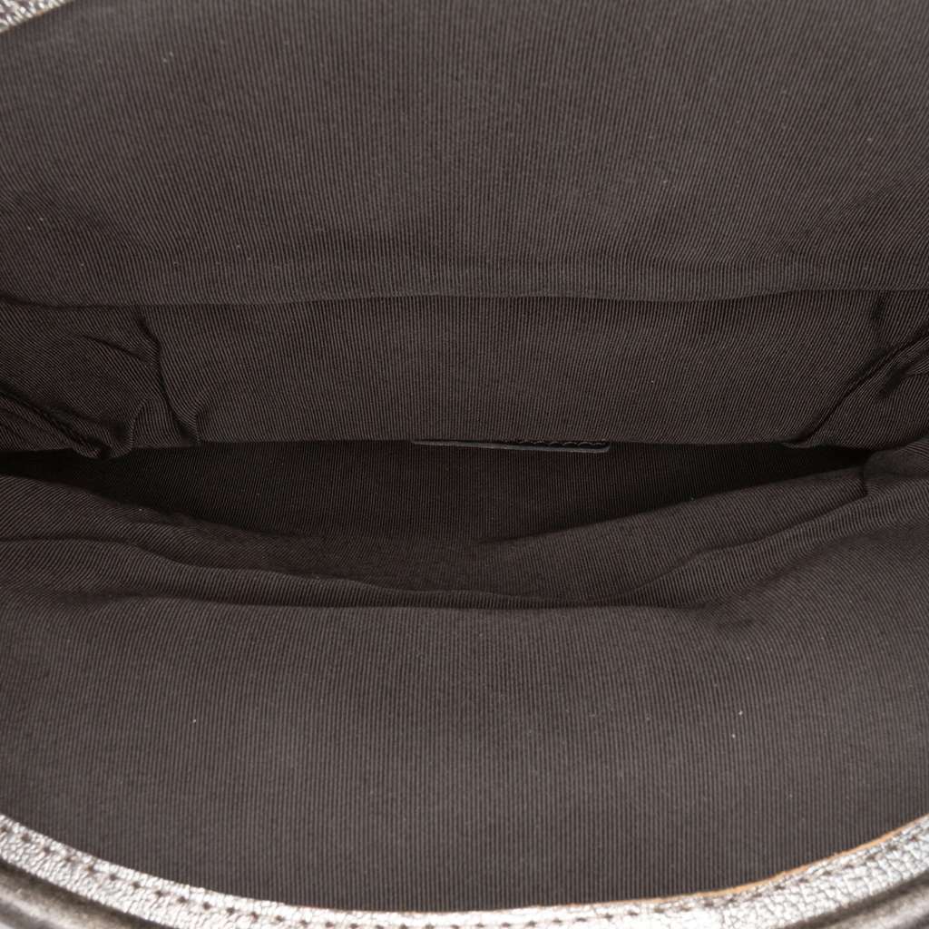 Chanel Quilted Metallic Goatskin Tabatiere Kisslock Foldover Clutch - 4