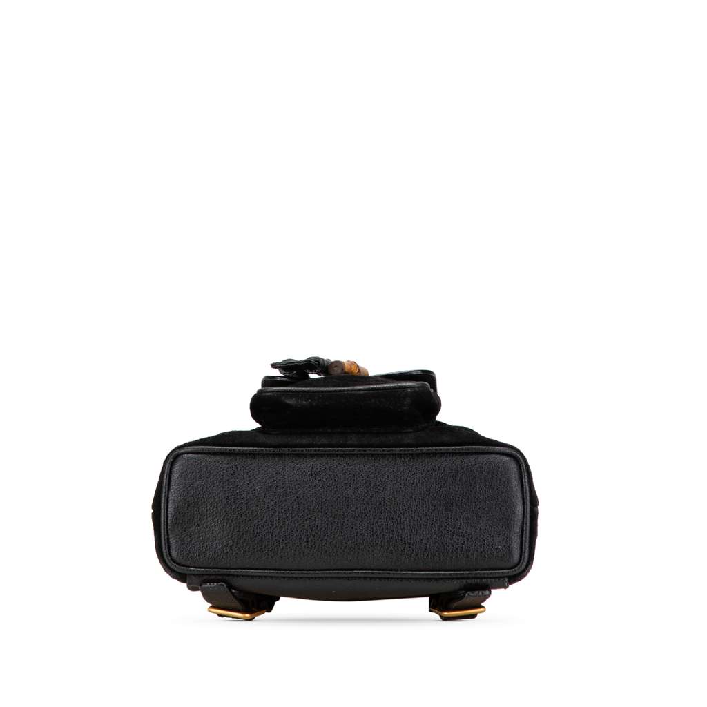 Gucci Suede Bamboo Backpack - 3