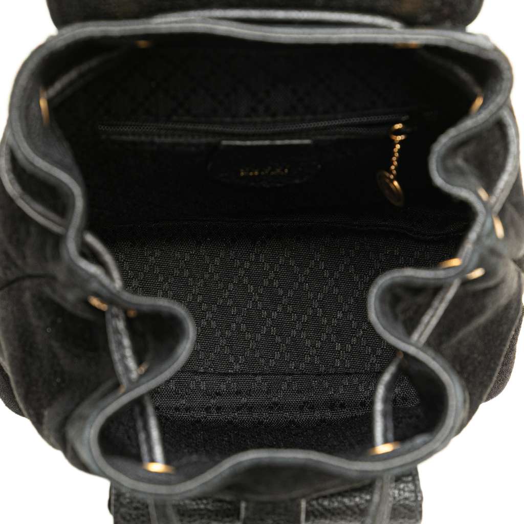 Gucci Suede Bamboo Backpack - 4