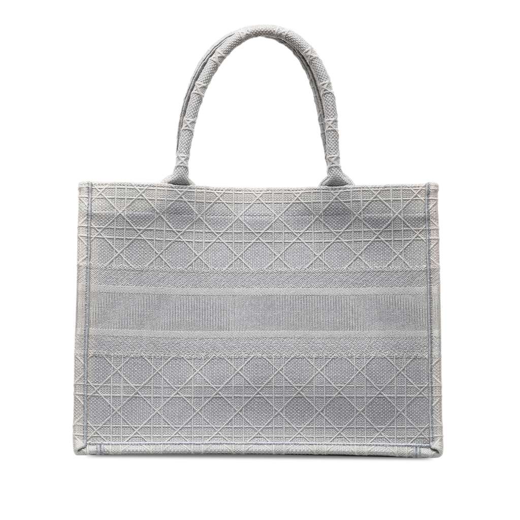 Dior Medium Cannage Embroidered Book Tote - 3