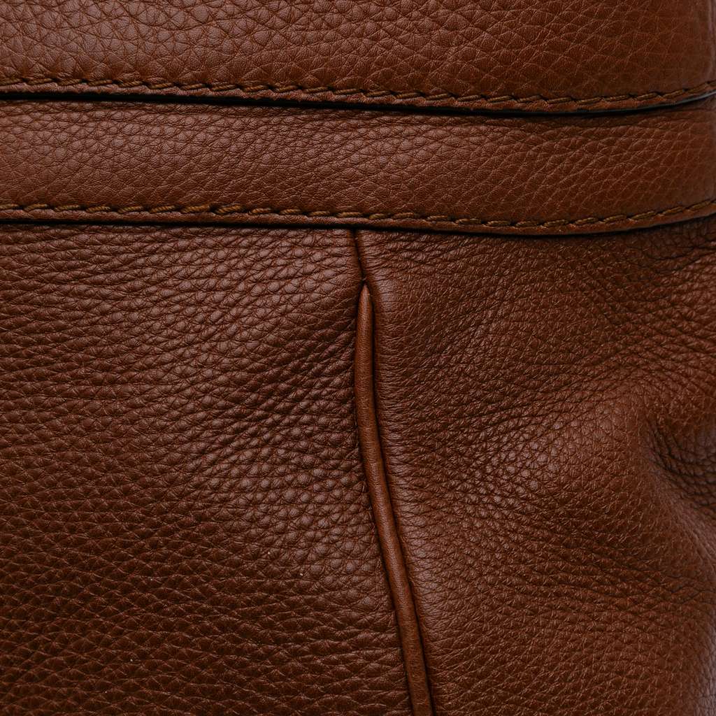 Gucci Medium Leather Ride Top Handle Bag - Image 12