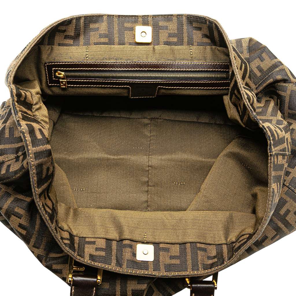 Fendi Large Zucca Canvas Twins Tote - 4