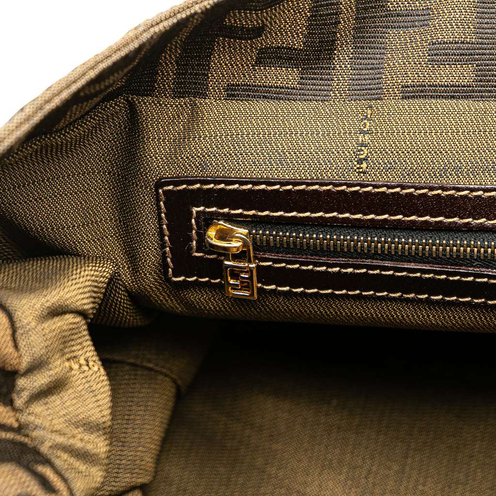 Fendi Large Zucca Canvas Twins Tote - Side view