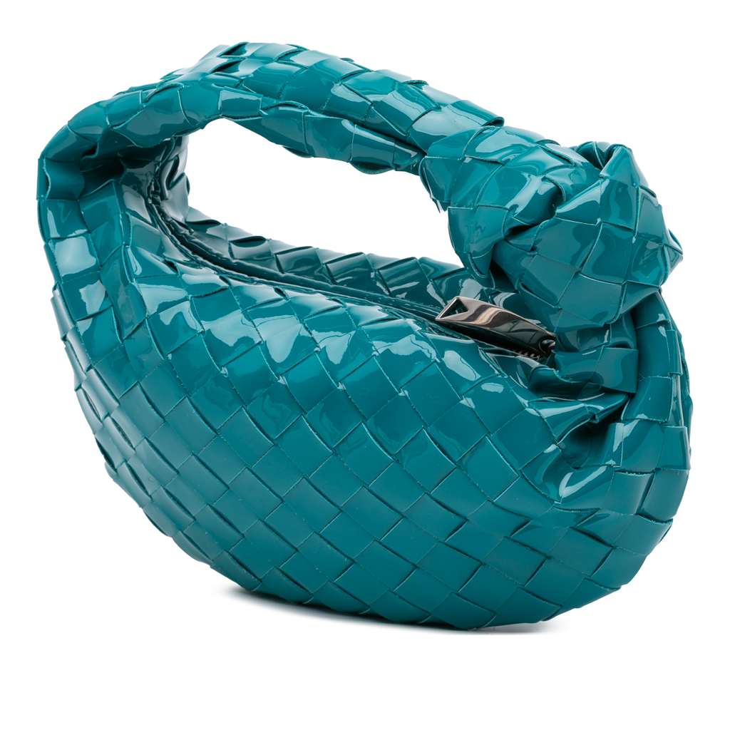 Bottega Veneta Mini Patent Intrecciato Jodie - Back view