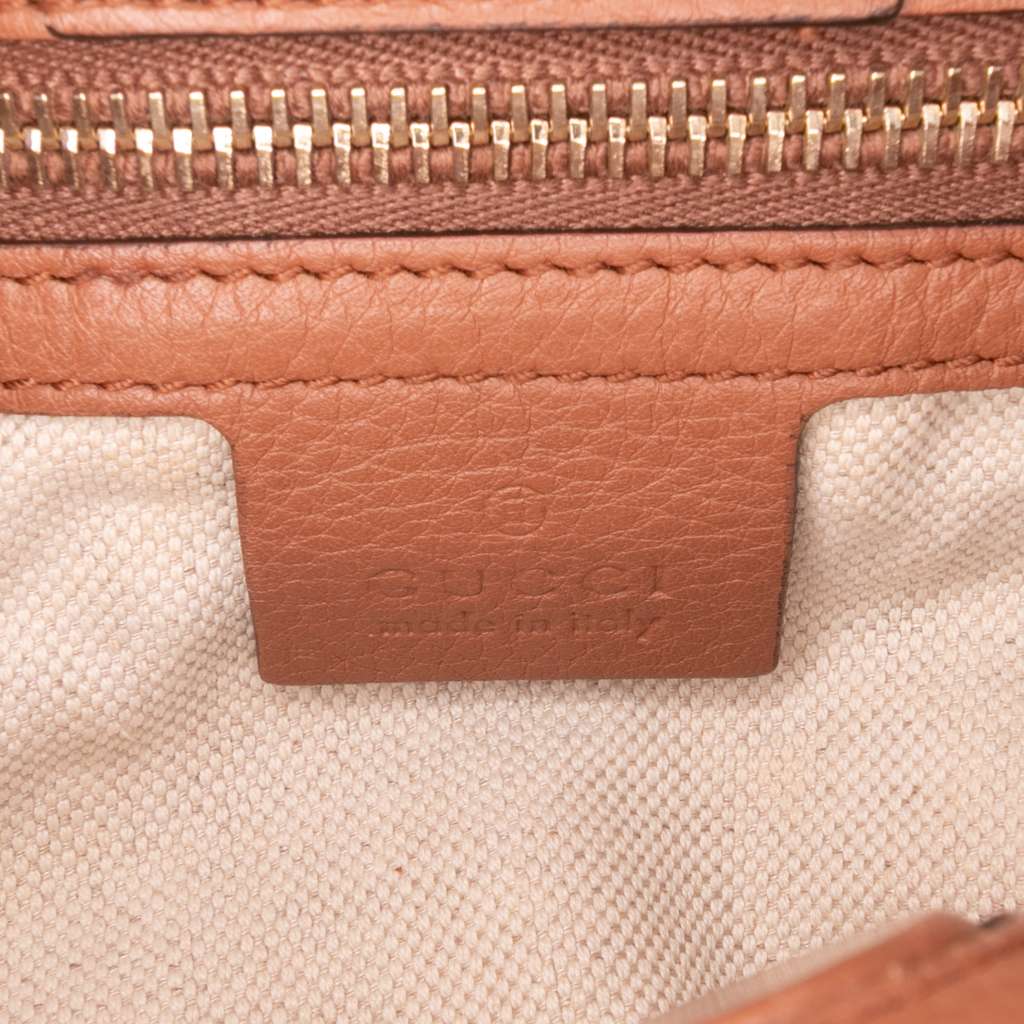 Gucci Small Calfskin Bamboo Shopper Satchel - Side view