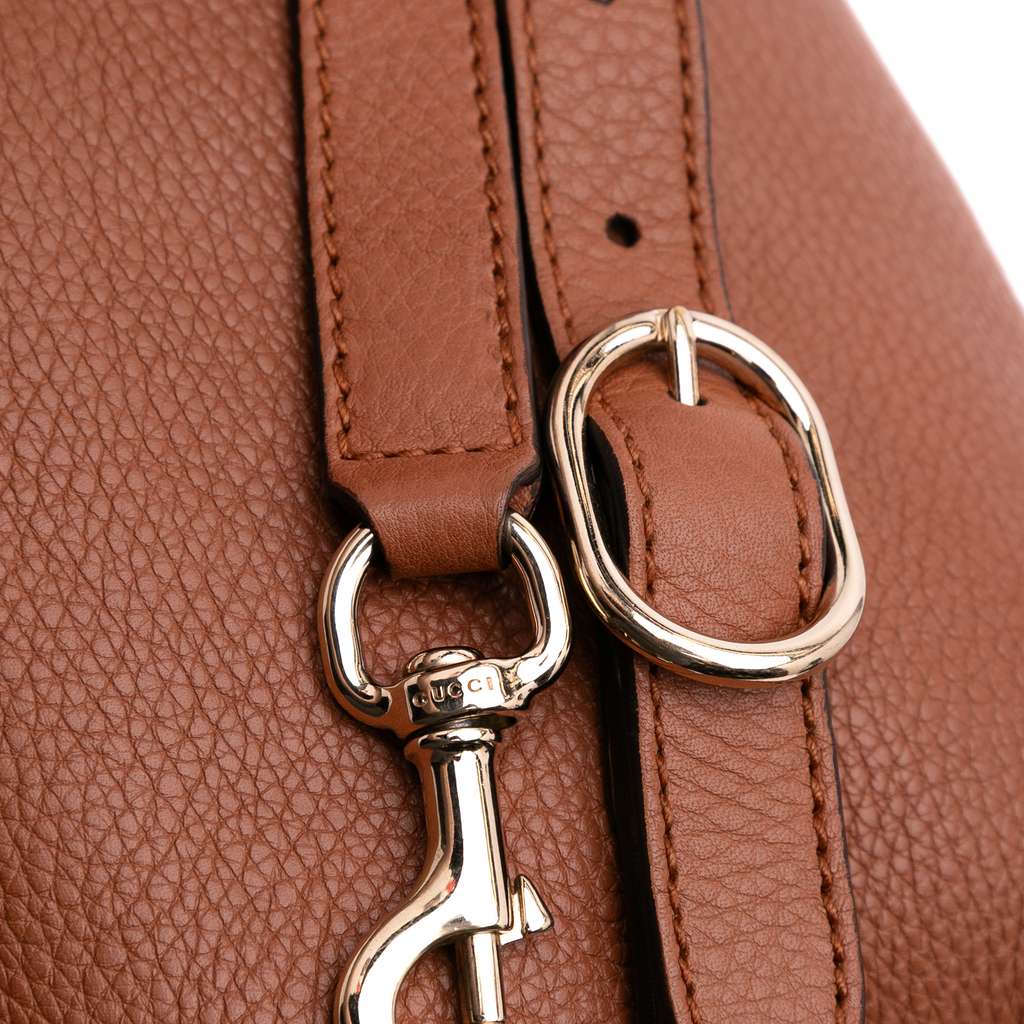 Gucci Small Calfskin Bamboo Shopper Satchel - Detail 2