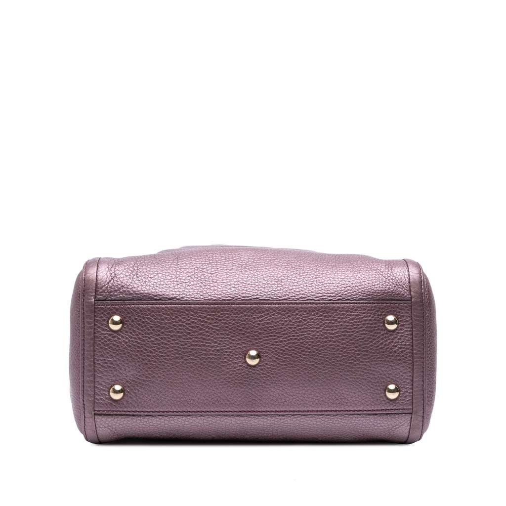 Gucci Small Metallic Leather Soho Satchel - 3