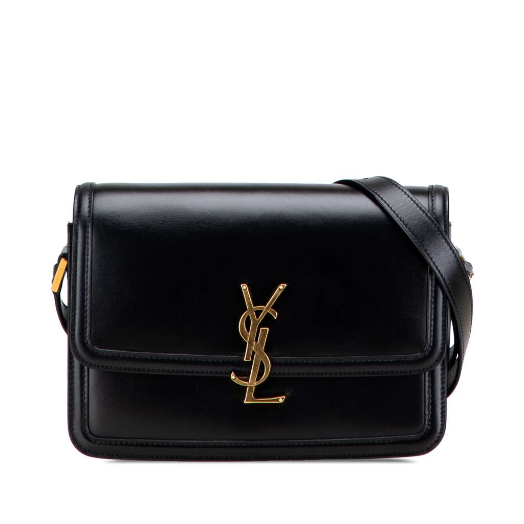 Saint Laurent Medium Calfskin Solferino Satchel In Box