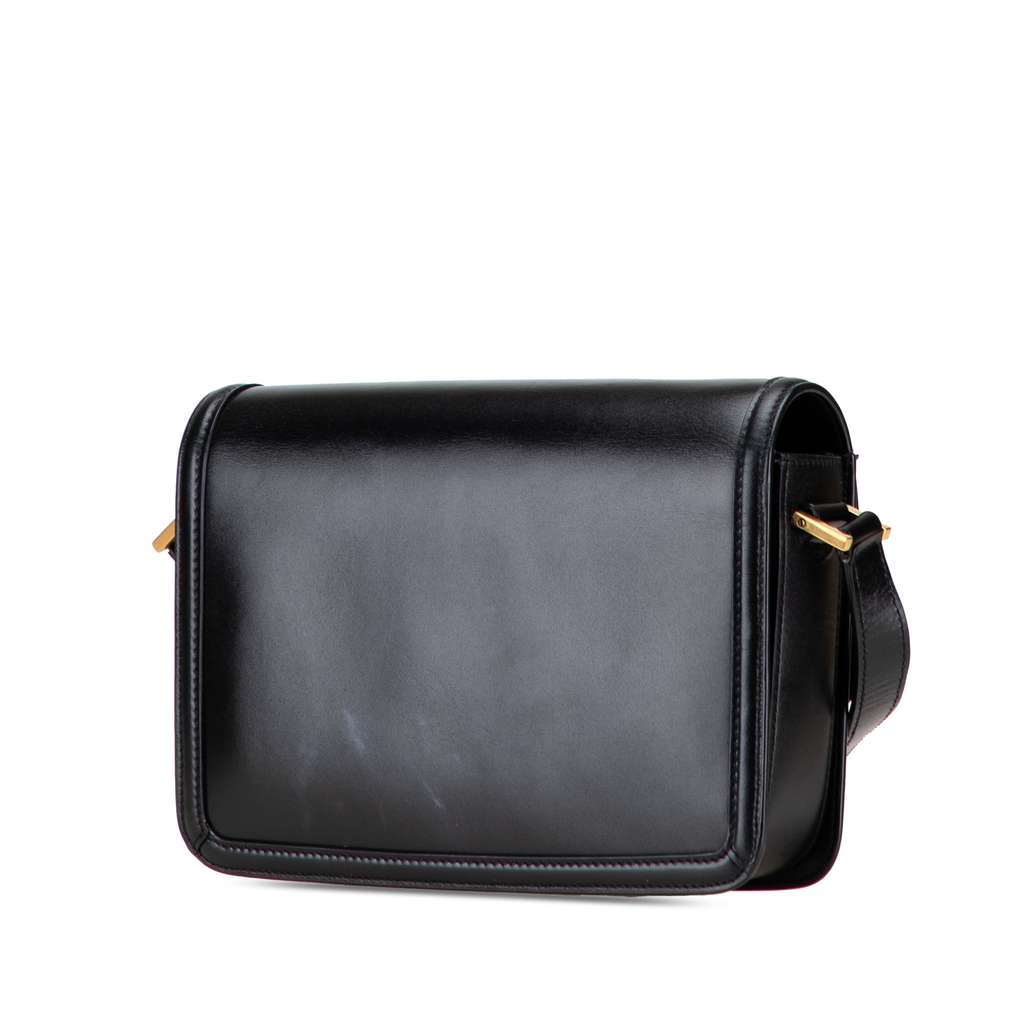 Saint Laurent Medium Calfskin Solferino Satchel In Box - Back view